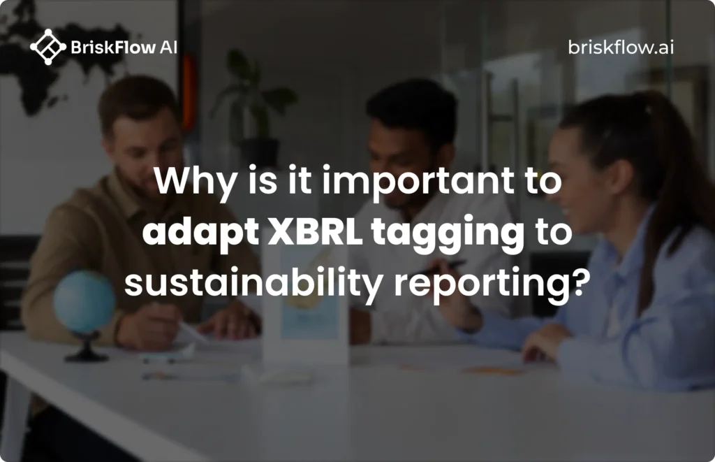 Why is it important to adapt XBRL tagging to sustainability reporting? illustration